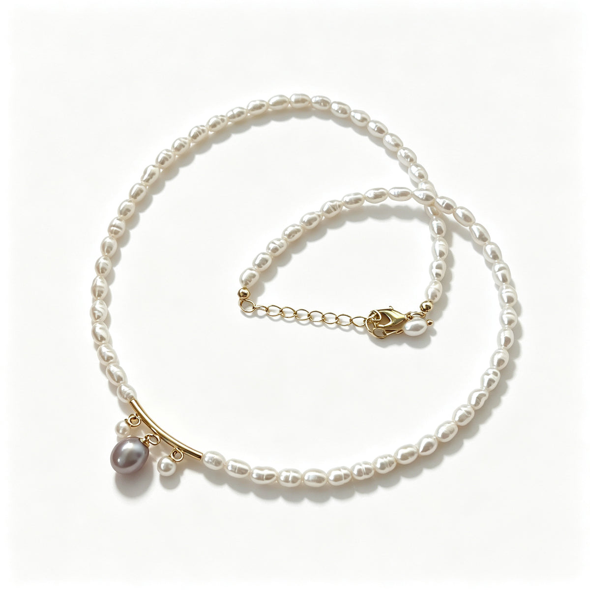 Baroque Pearl Necklace with 14K Gold Filled Pendant