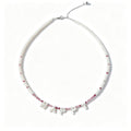 "HAPPY" Custom Pearl Necklace (925 Sterling Silver)