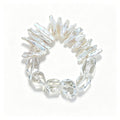 Baroque Pearl & Clear Quartz Wire-Wrapped Bracelet