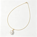 Petal Baroque Pearl Collar Necklace (18K Gold Plated)
