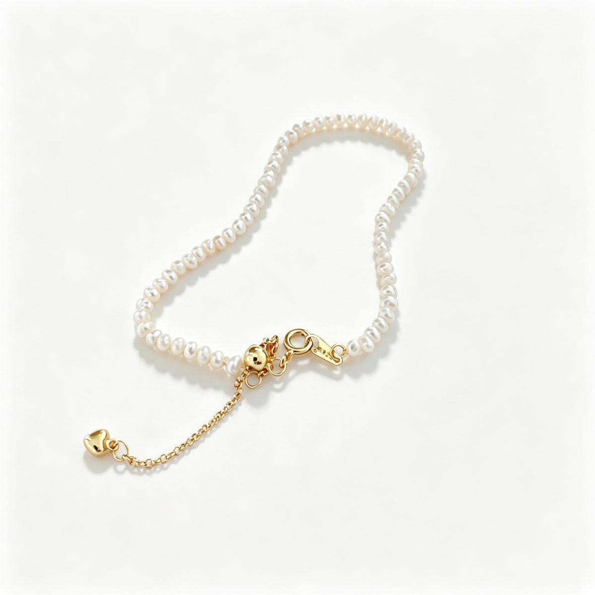 Dainty Freshwater Pearl Bracelet (14K Gold Filled)