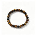 Red Tiger Eye Pattern & Hematite Stretch Bracelet (8mm)