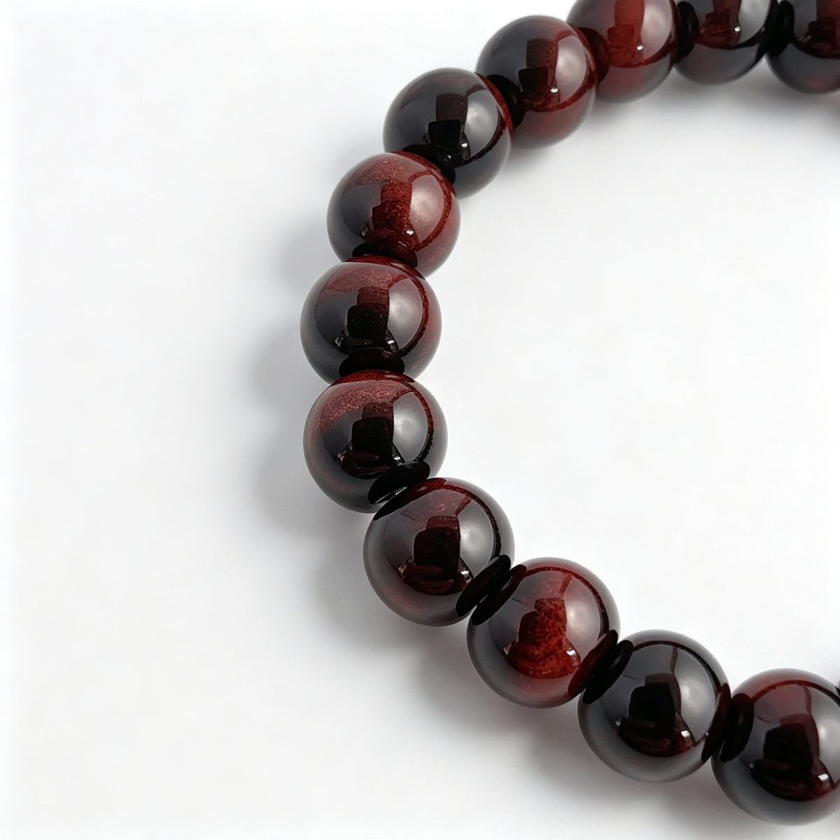 Red Tiger Eye & Hematite Stretch Bracelet (8mm)