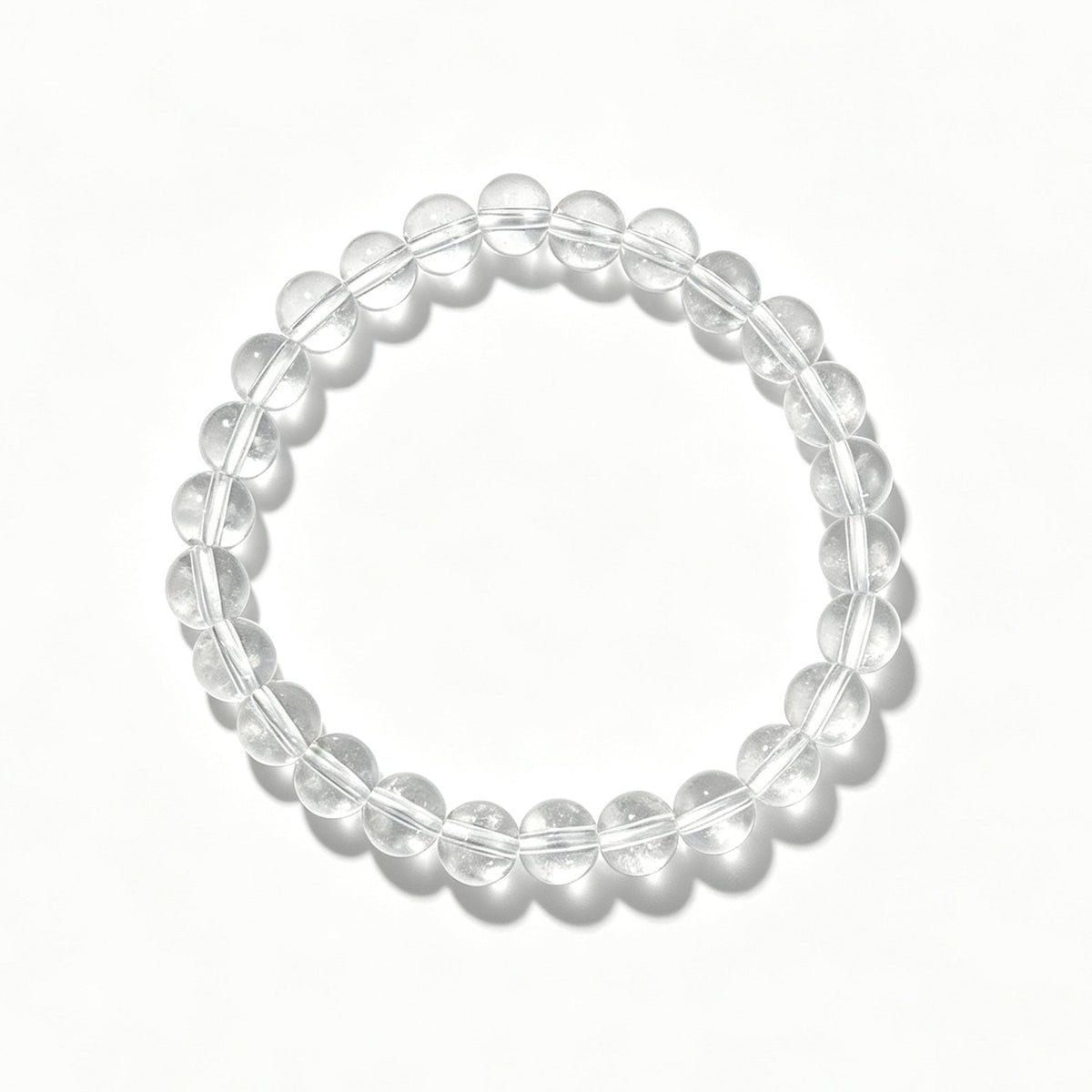 Clear Quartz Stretch Bracelet (8mm)