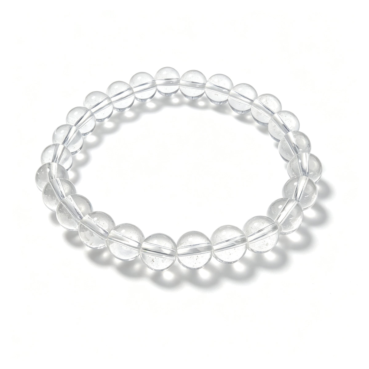 Clear Quartz Stretch Bracelet (8mm)