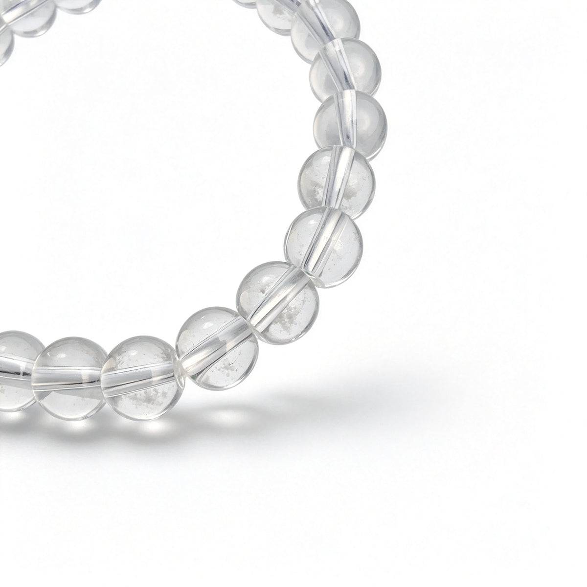 Clear Quartz Stretch Bracelet (8mm)
