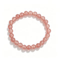 Strawberry Quartz Stretch Bracelet (8mm)