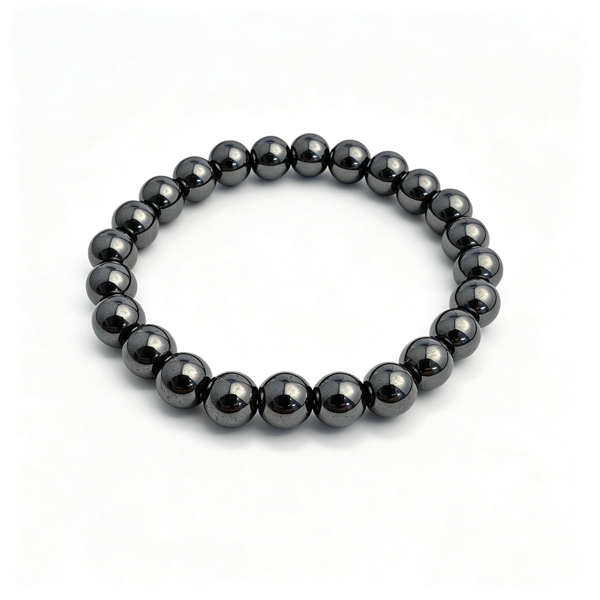 Gunmetal Hematite Stretch Bracelet (8mm)