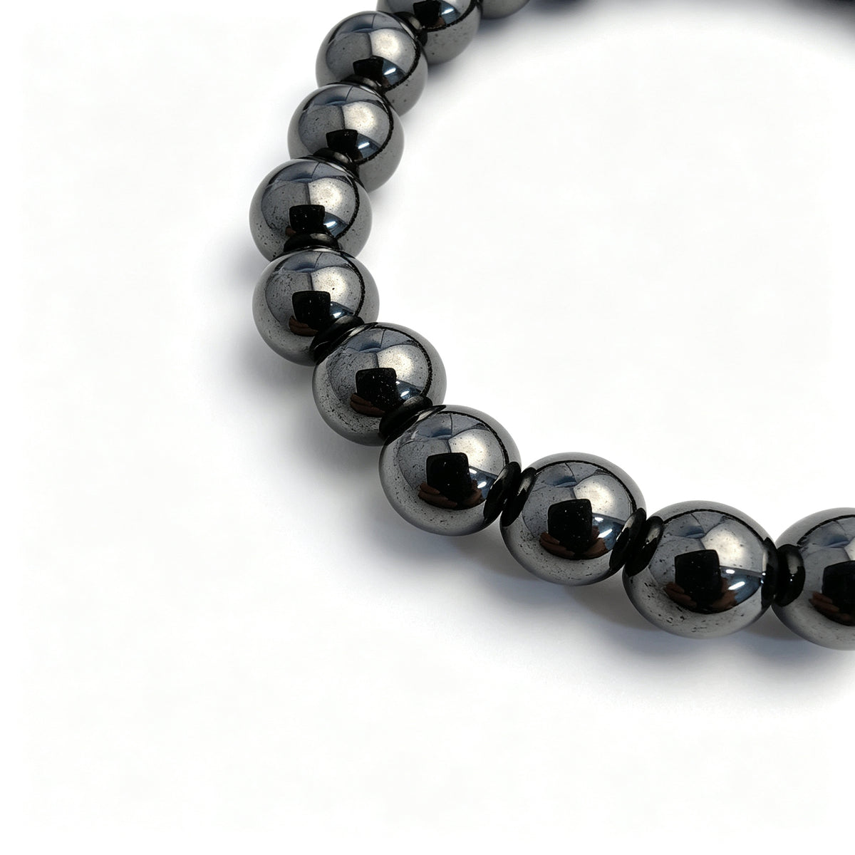 Gunmetal Hematite Stretch Bracelet (8mm)