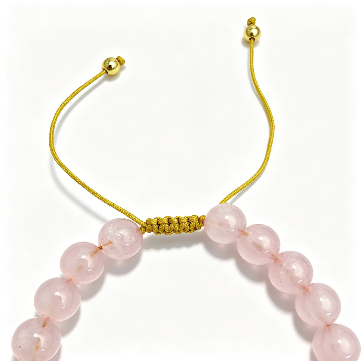 Pink Crystal Bar Adjustable Bracelet (8mm)