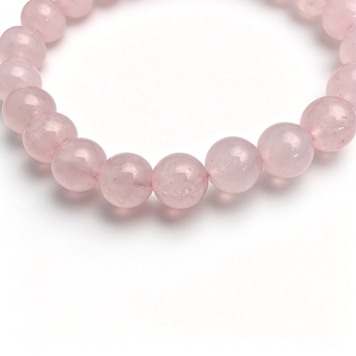 Rose Quartz Crystal Stretch Bracelet (8mm)