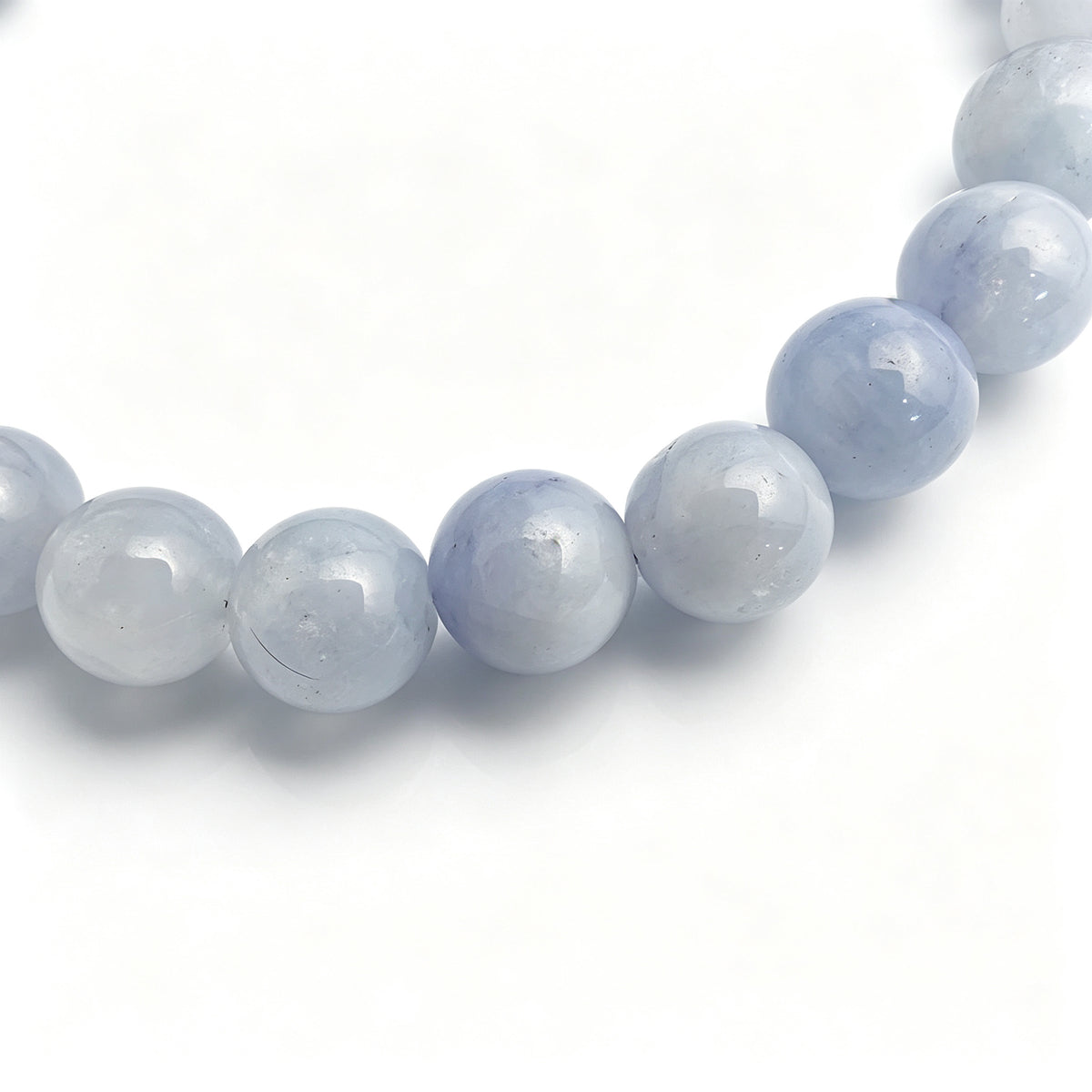 Sea Blue Crystal Stretch Bracelet (8mm)