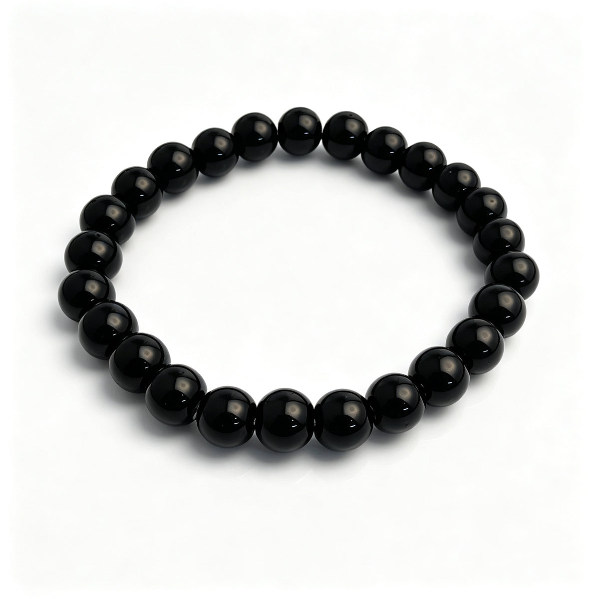 Black Crystal Stretch Bracelet (8mm)