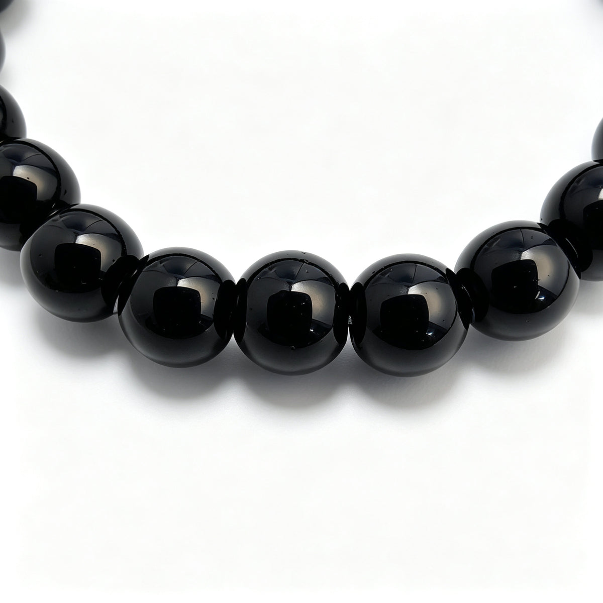 Black Crystal Stretch Bracelet (8mm)