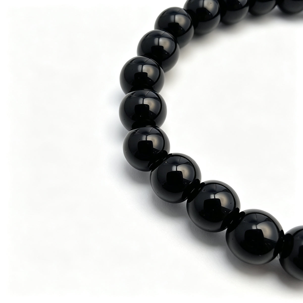 Black Crystal Stretch Bracelet (8mm)