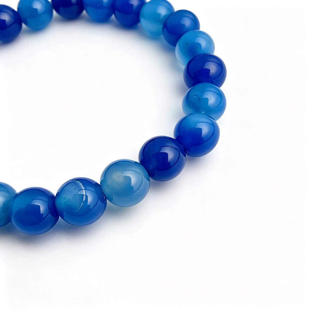 Blue Crystal Stretch Bracelet (8mm)