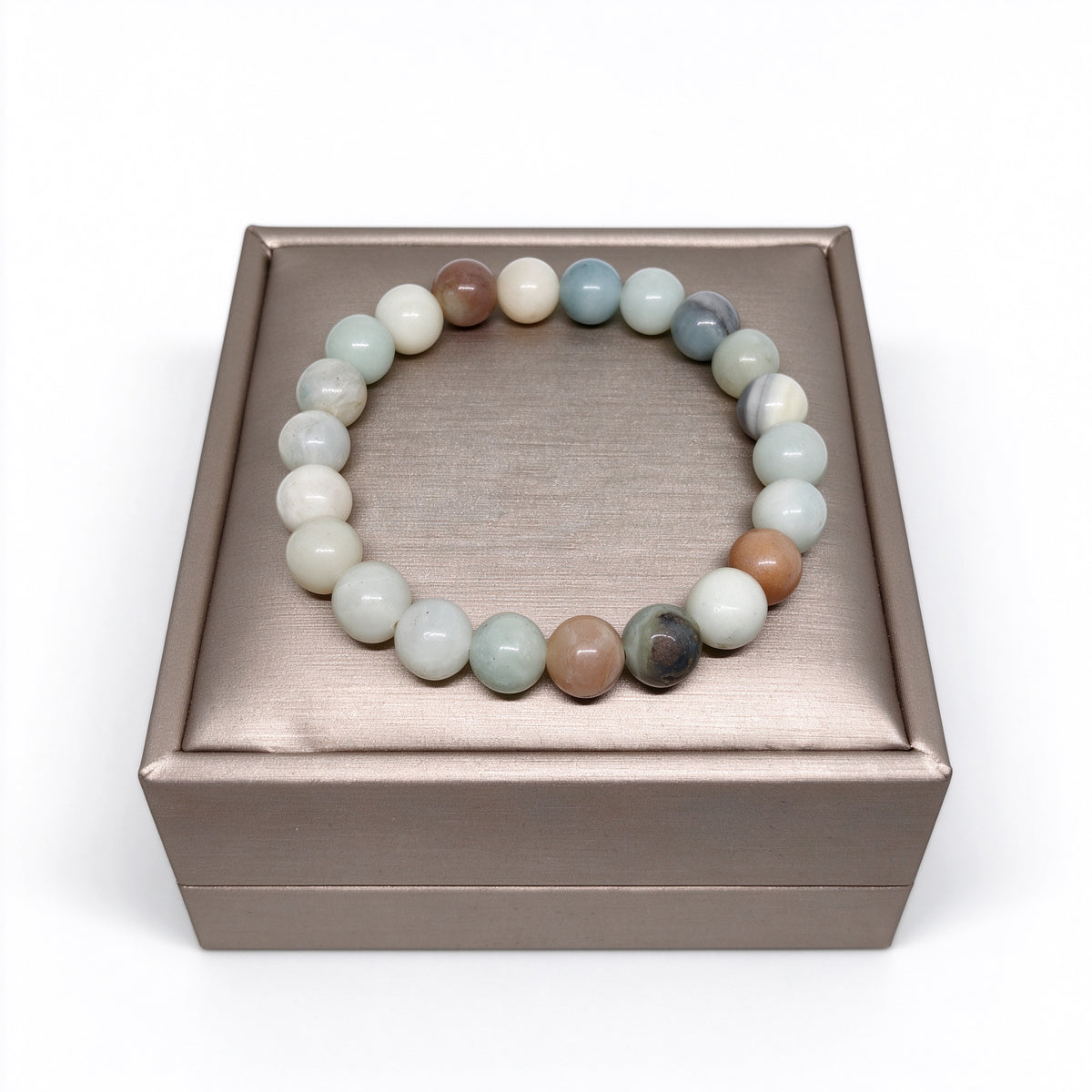 Amazonite Mixed Stone Stretch Bracelet (8mm)