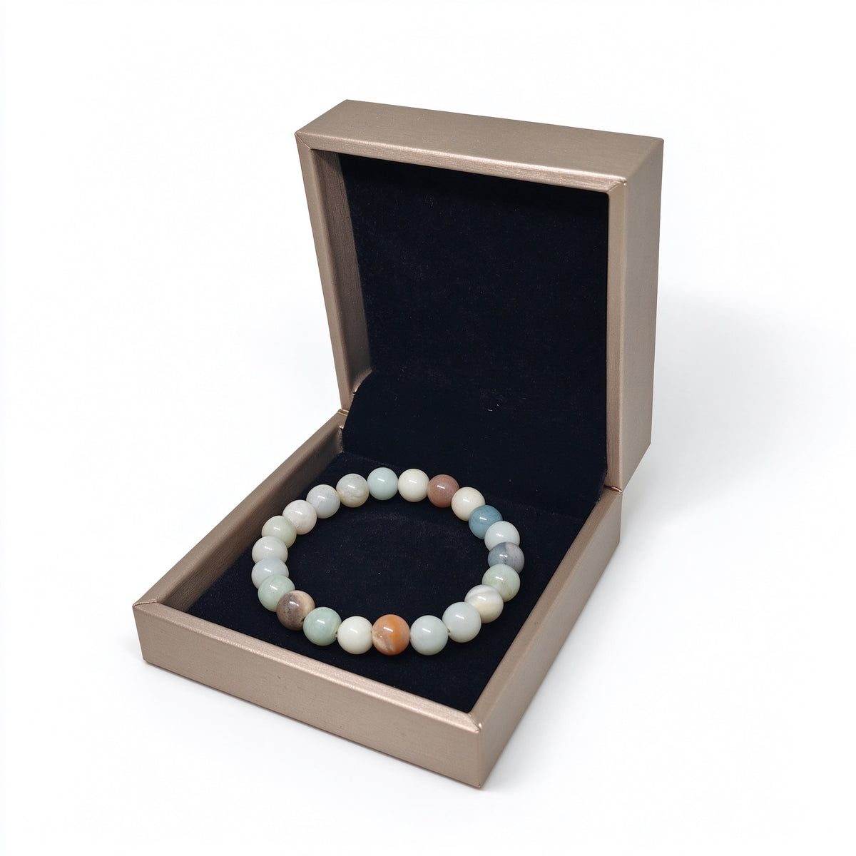 Amazonite Mixed Stone Stretch Bracelet (8mm)