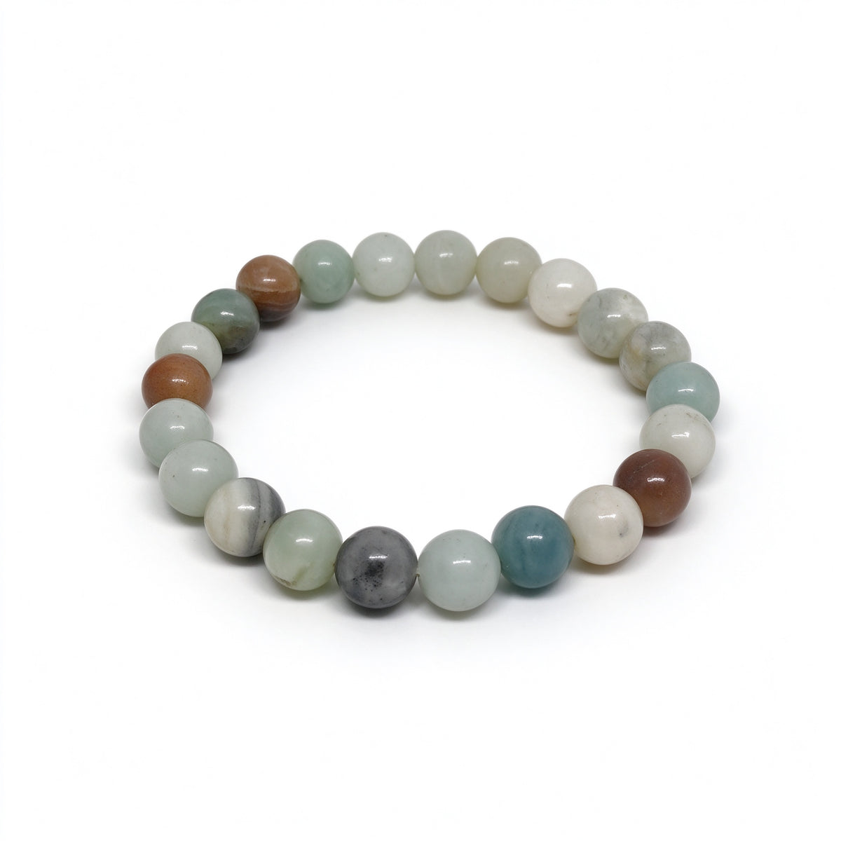 Amazonite Mixed Stone Stretch Bracelet (8mm)