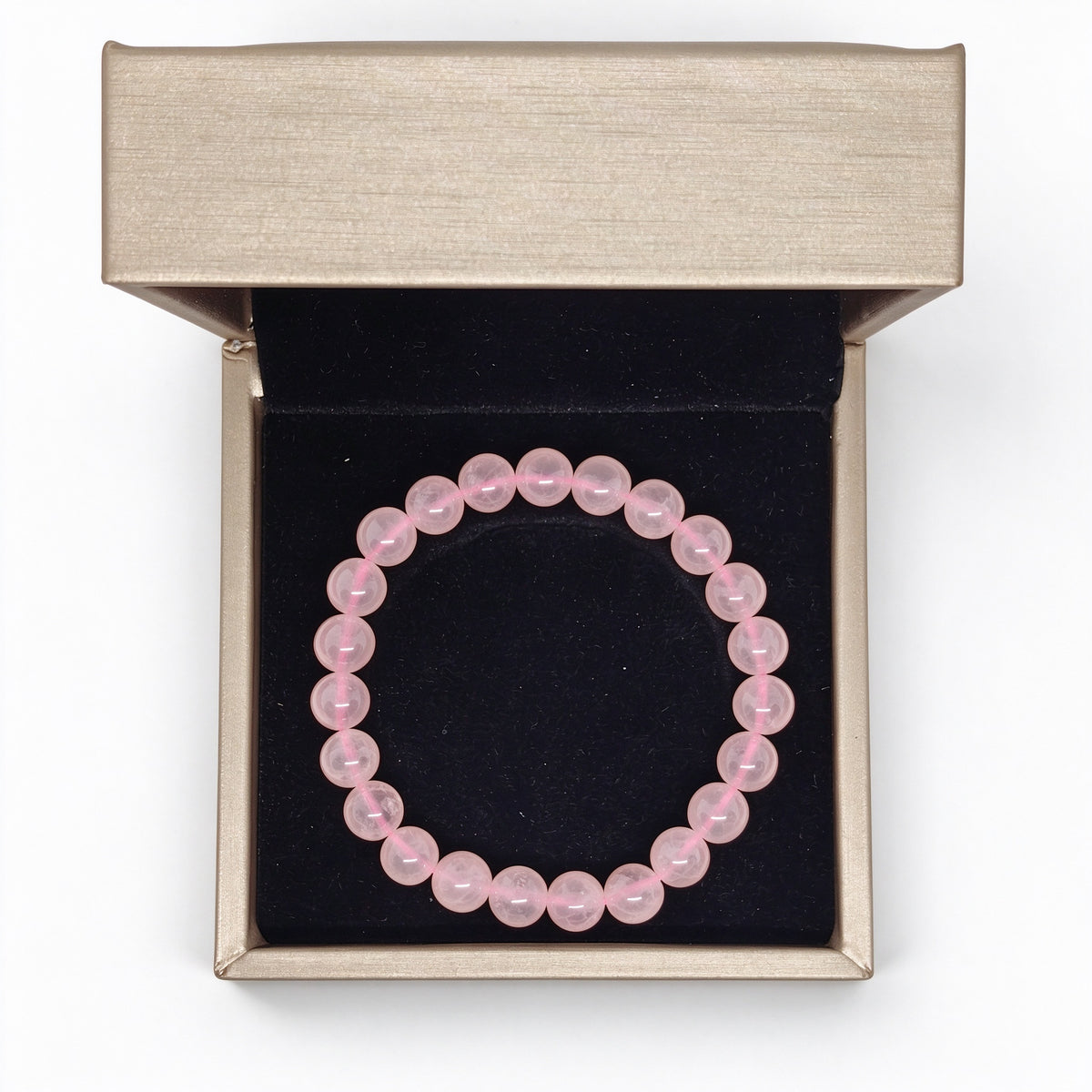 Madagascar Rose Quartz Bracelet Display