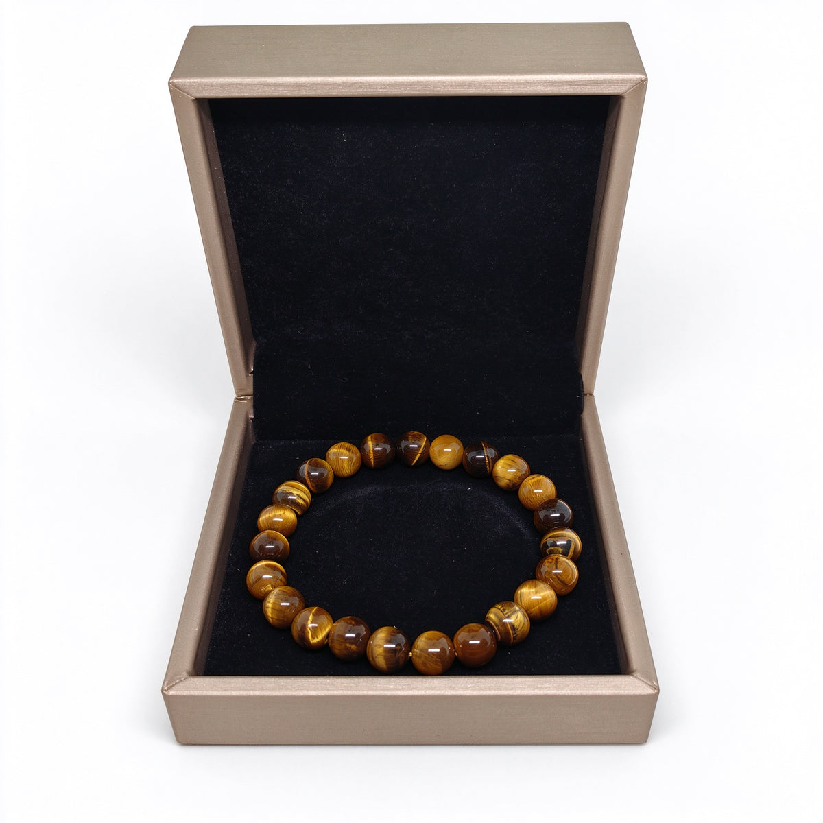 Natural Yellow Tiger's Eye Bracelet in Display Box
