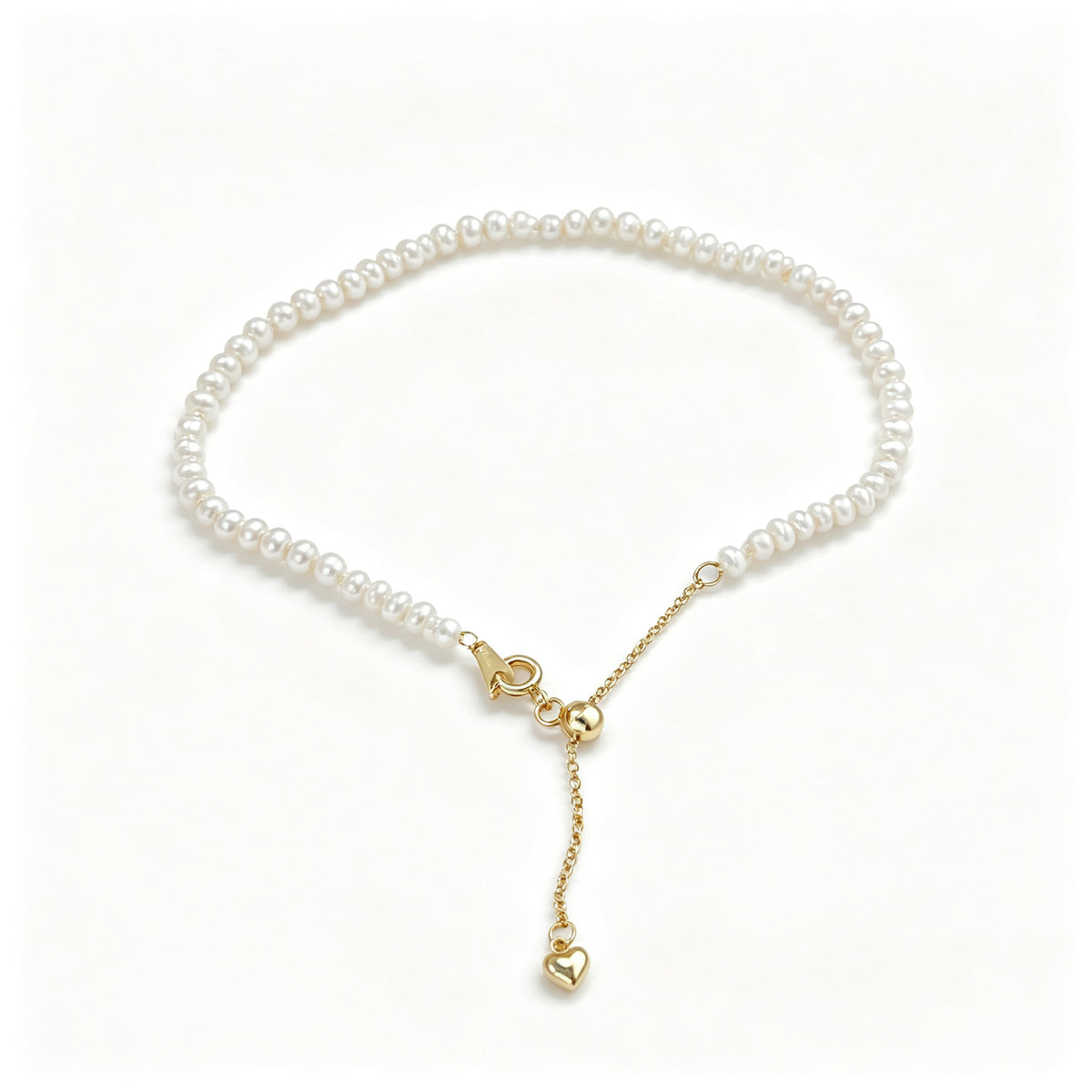 Dainty Freshwater Pearl Bracelet (14K Gold Filled)