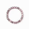 Pink Zebra Stone Stretch Bracelet (8mm)